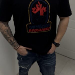 Мъжка черна тениска DSQUARED2